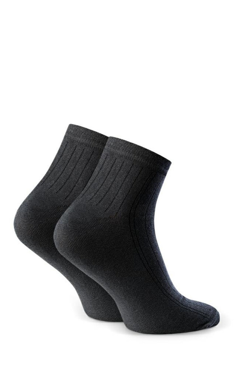 Pánské vzorované ponožky 054 GRAFIT/HLADKÝ 38-40
