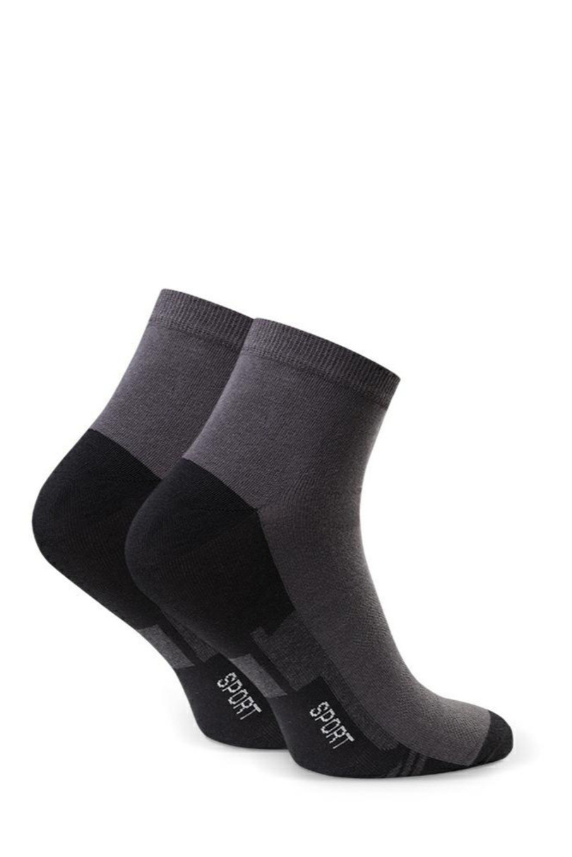 Pánské vzorované ponožky 054 grafit 38-40