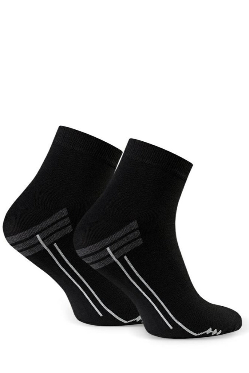 Pánské vzorované ponožky 054 černá 38-40