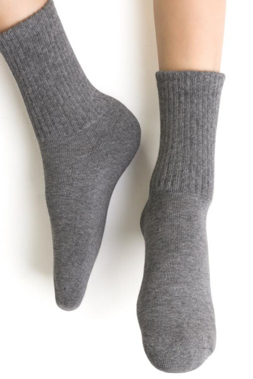 Dětské ponožky Polofroté 020 MELANŽOVĚ ŠEDÁ 32-34