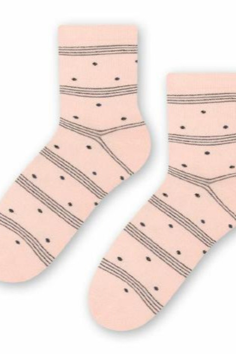 Dámské vzorované ponožky 099 růžová 35-37