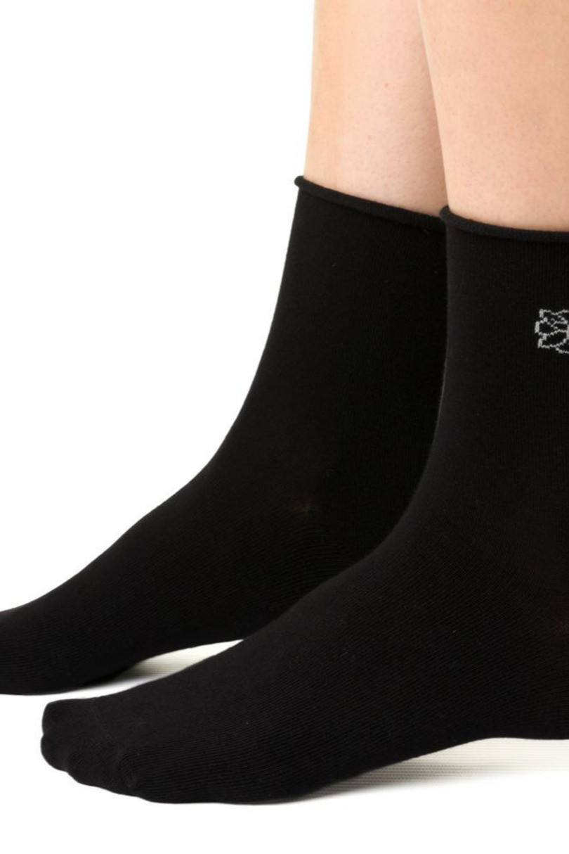 Dámské vzorované ponožky 099 černá 35-37