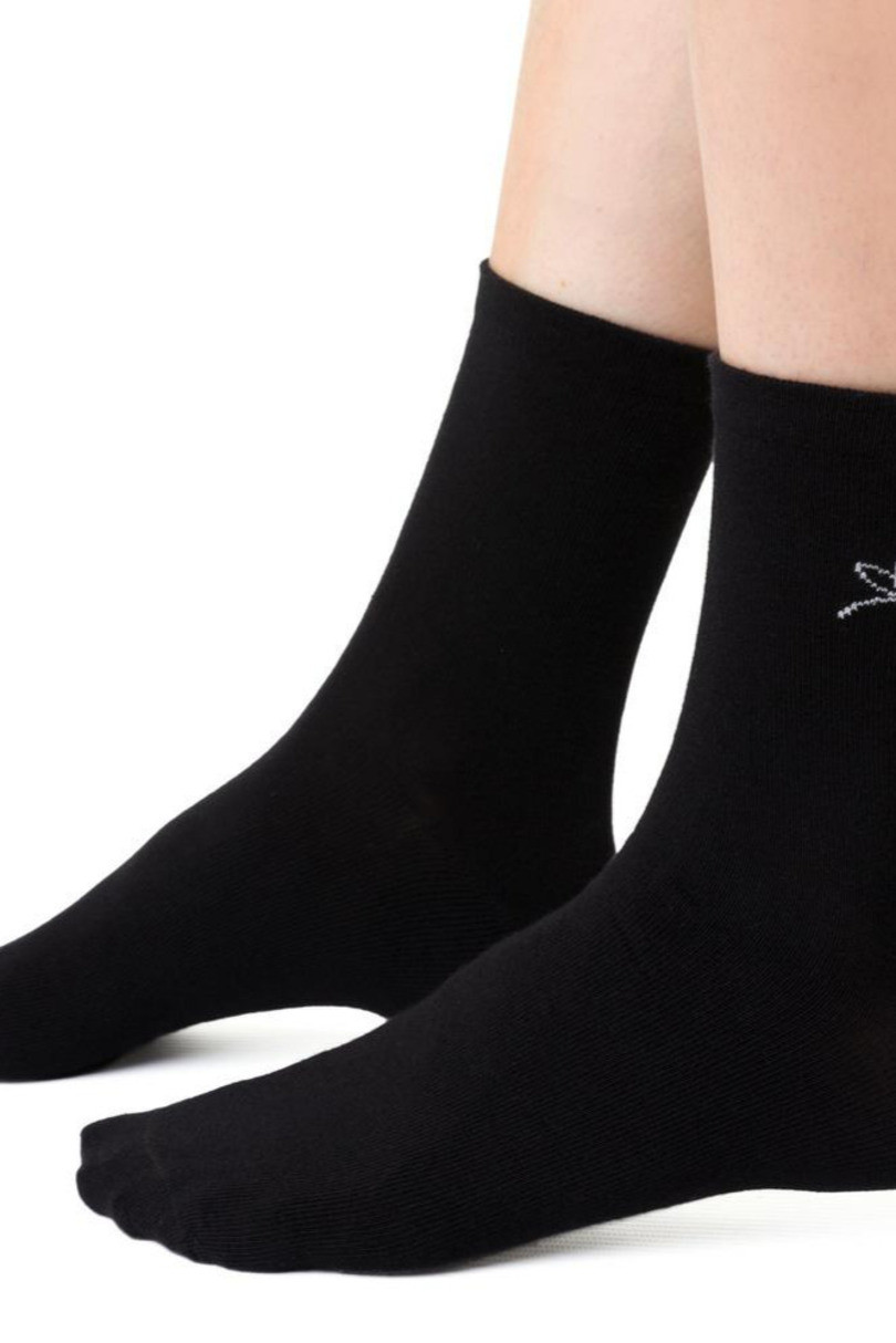 Dámské vzorované ponožky 099 černá 38-40