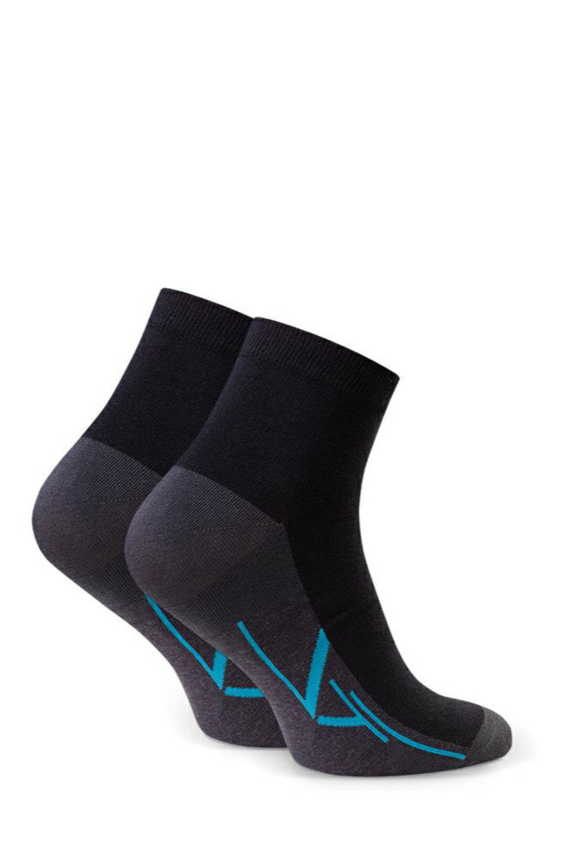Pánské vzorované ponožky 054 černá 41-43