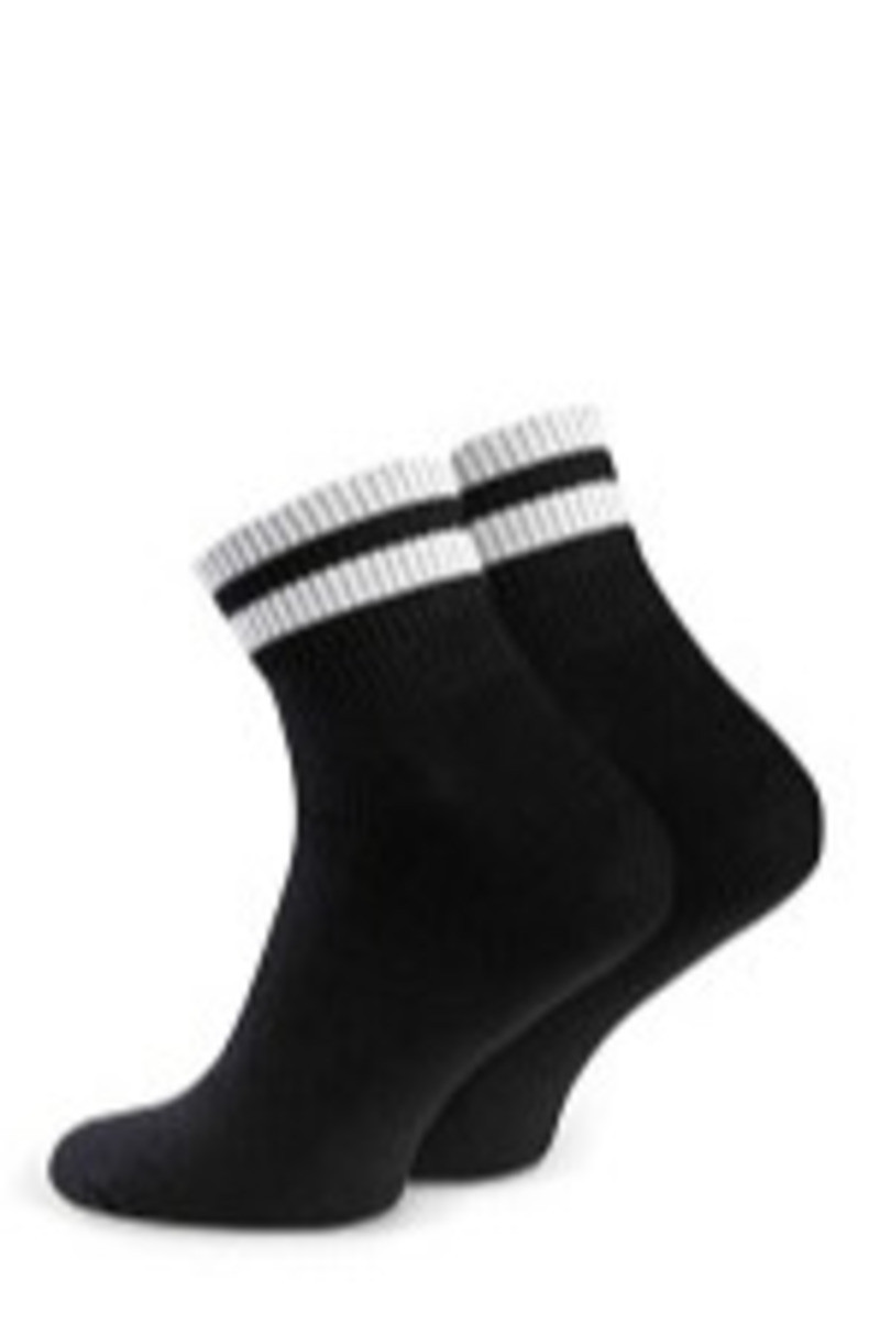 Pánské vzorované ponožky 054 černá 41-43