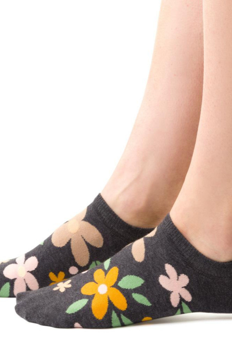Dámské nízké ponožky 021 GRAFITOVÁ MELANŽ 35-37