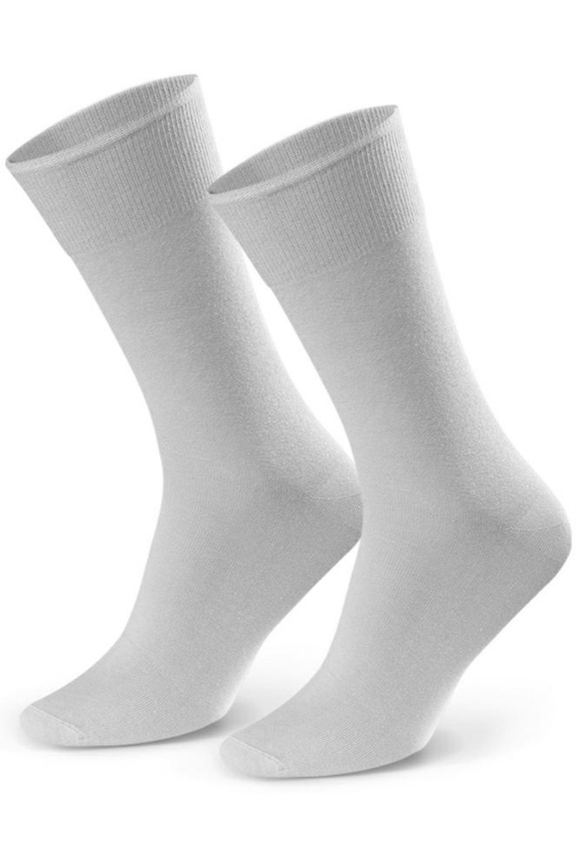 Tenké hladké pánské ponožky k obleku 056 světle šedá 39-41
