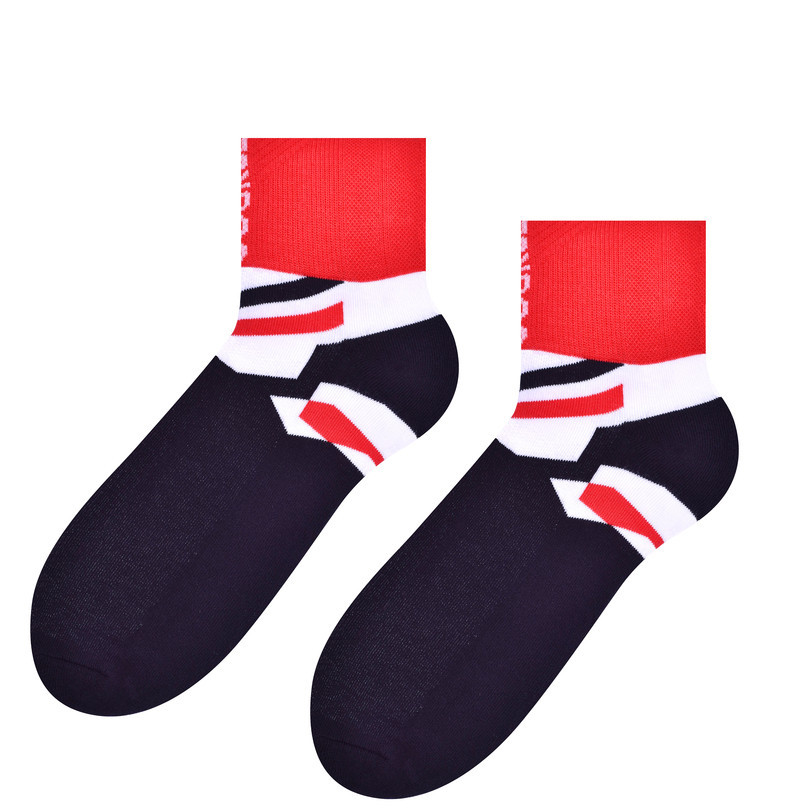 Ponožky na kolo 040 červená/černá 44-46