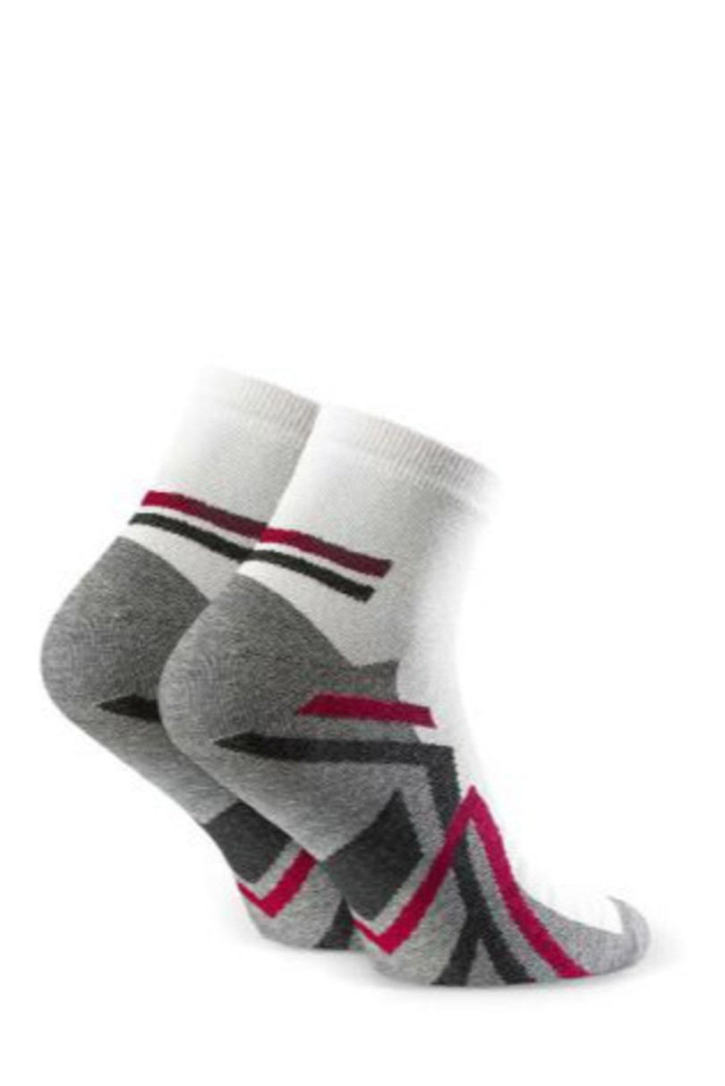 Pánské vzorované ponožky 054 Bílá 44-46