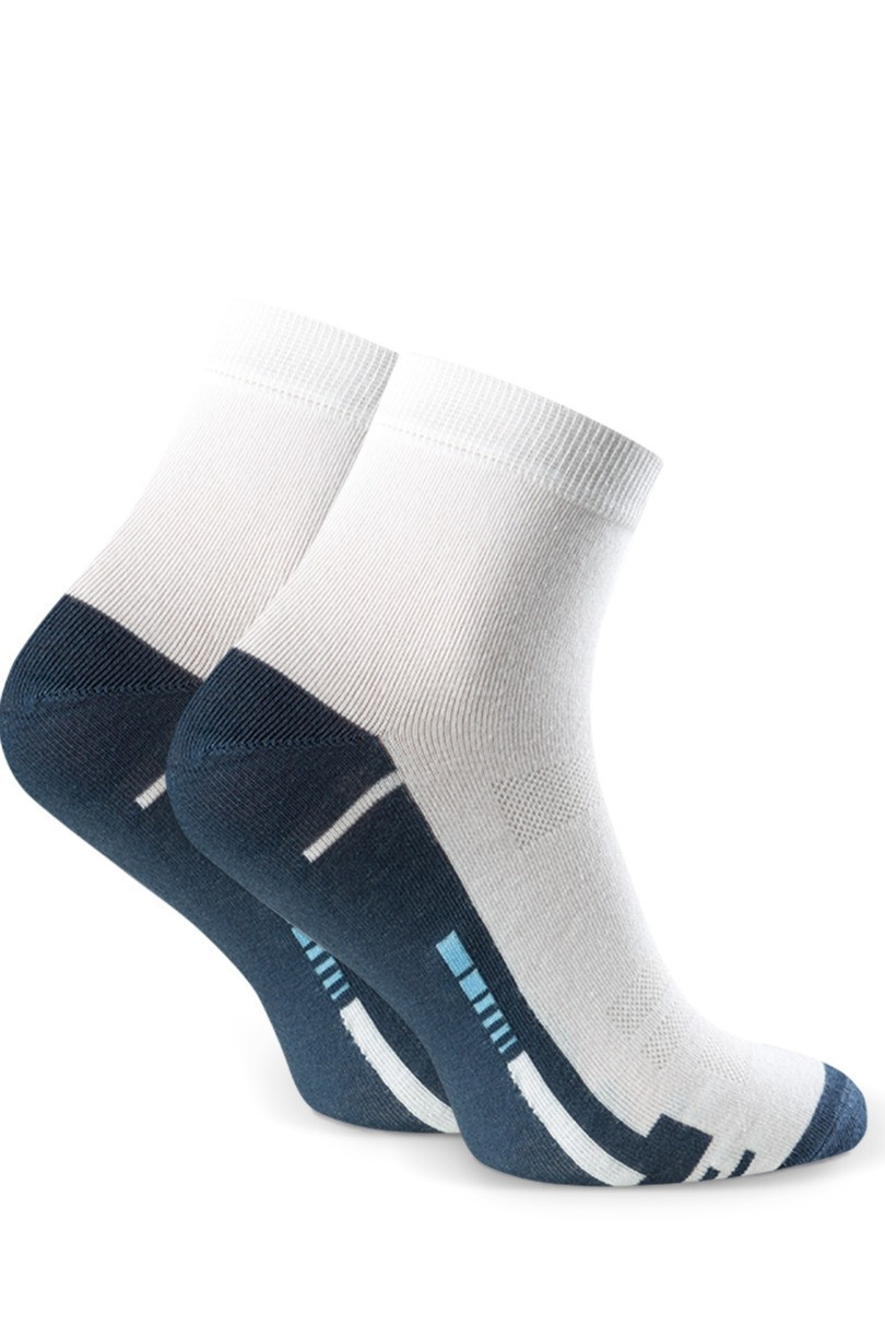 Pánské vzorované ponožky 054 bílá 44-46