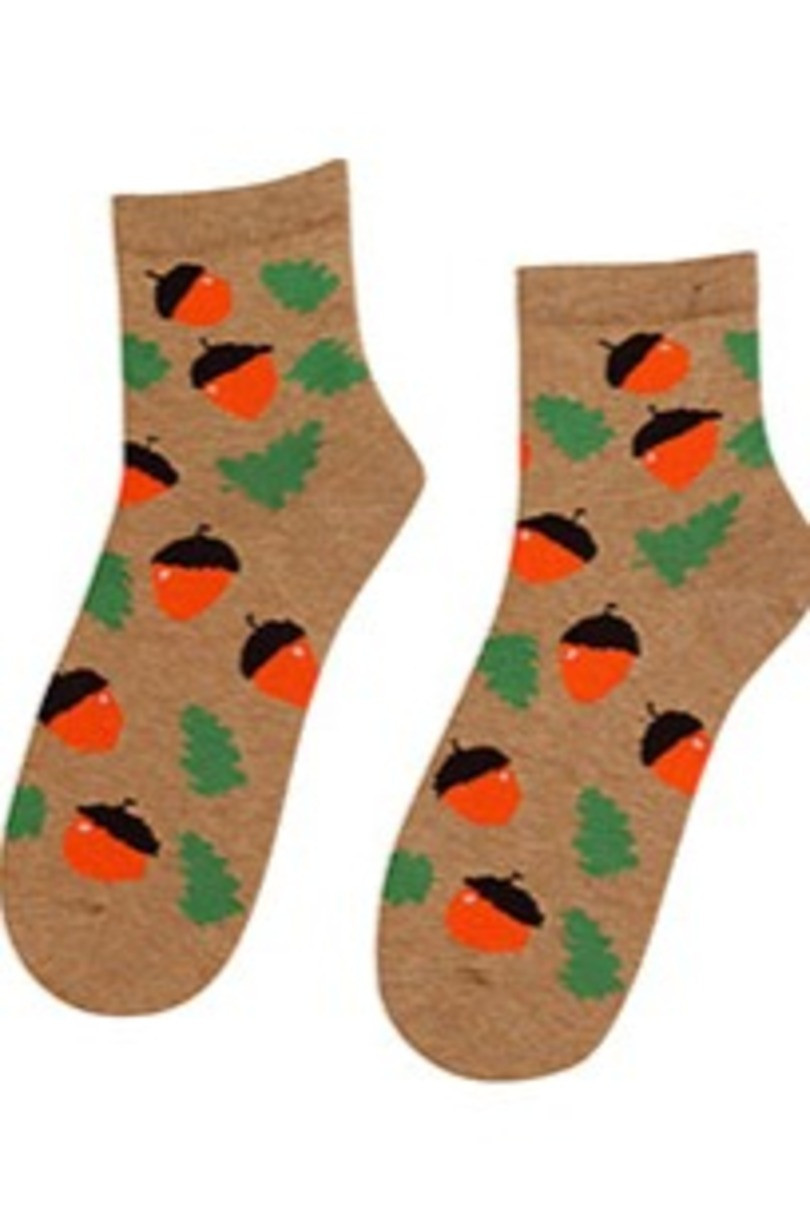 Dámské vzorované ponožky WOMAN béžová 39-41