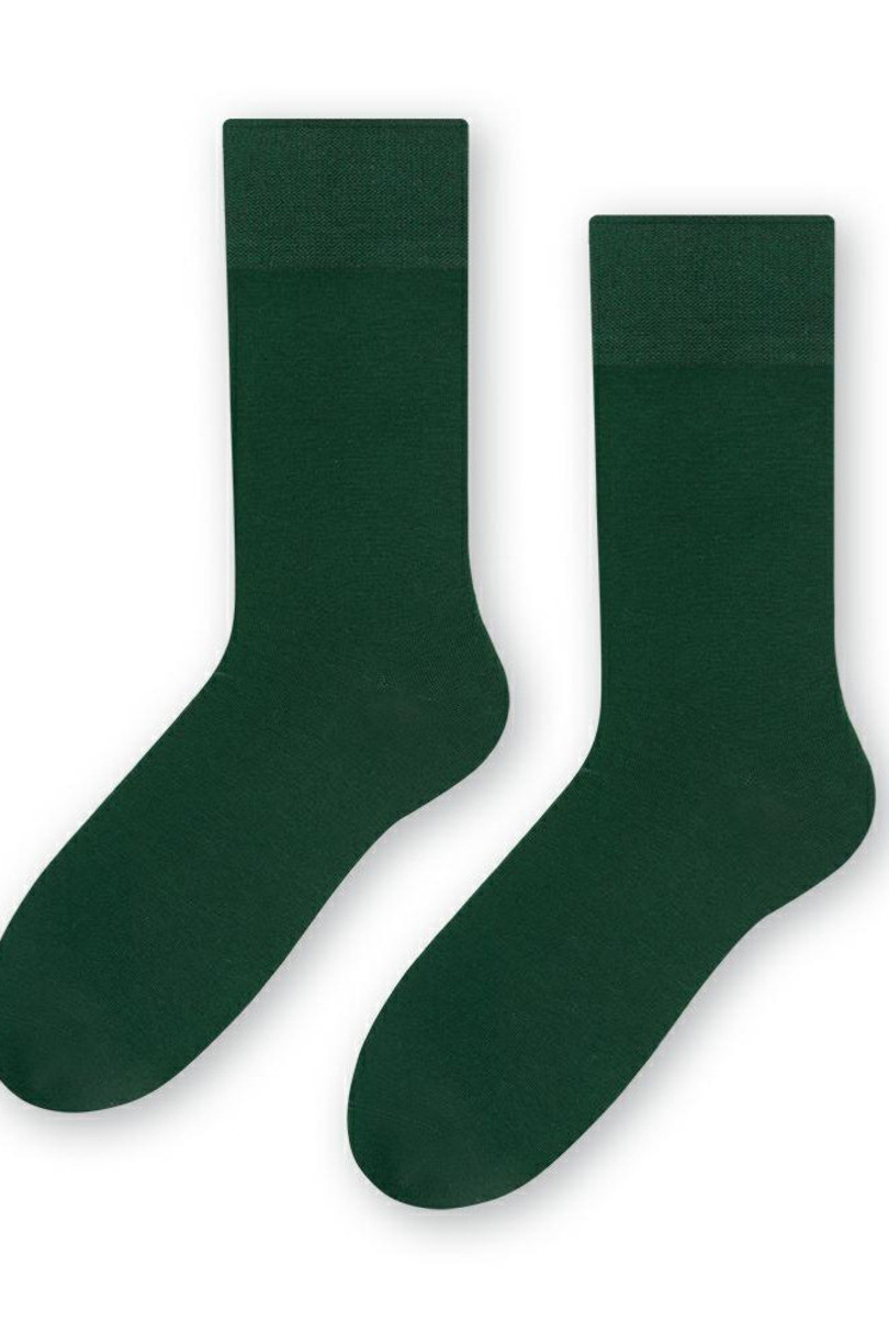 Hladké ponožky k obleku 056 zelená 39-41