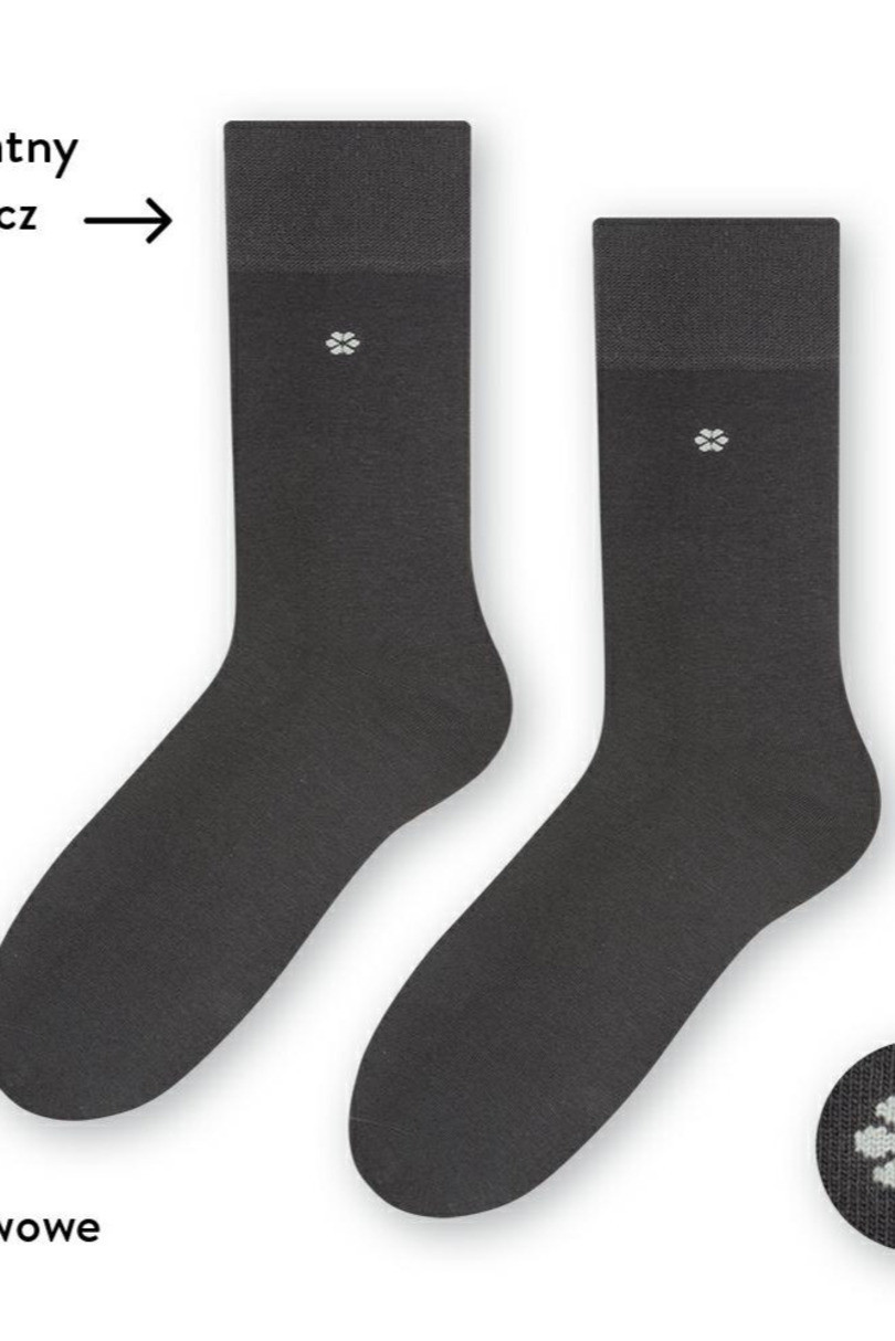 Pánské ponožky s jemným lemem 056 grafit 39-41