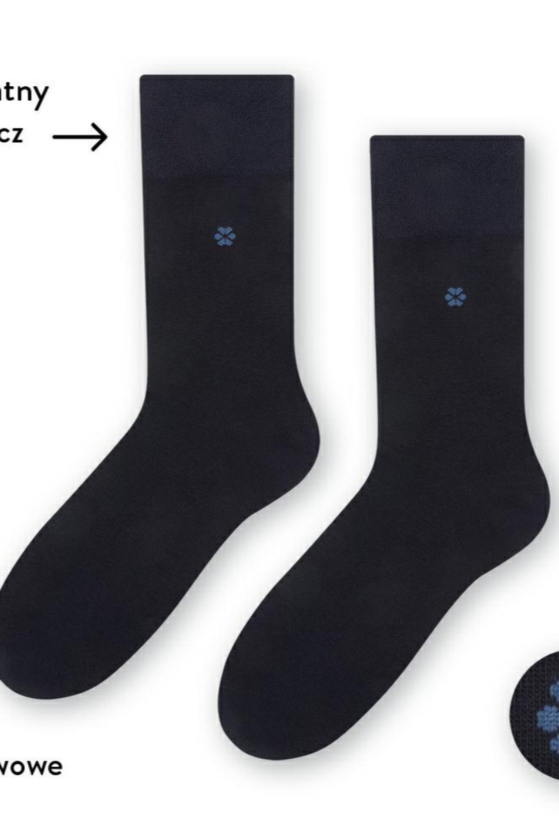 Pánské ponožky s jemným lemem 056 tmavě modrá 39-41