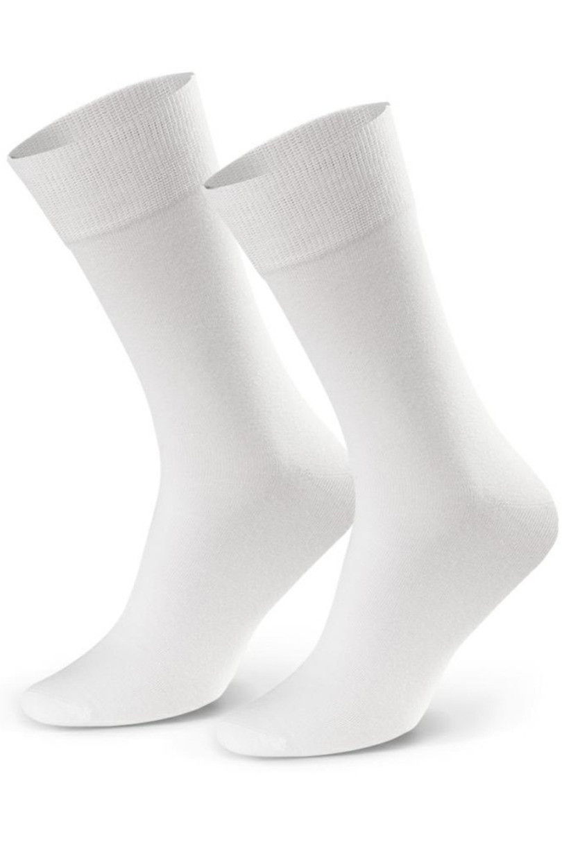 Hladké ponožky k obleku 056 bílá 39-41