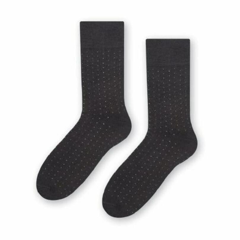 Ponožky k obleku - se vzorem 056 šedá 39-41