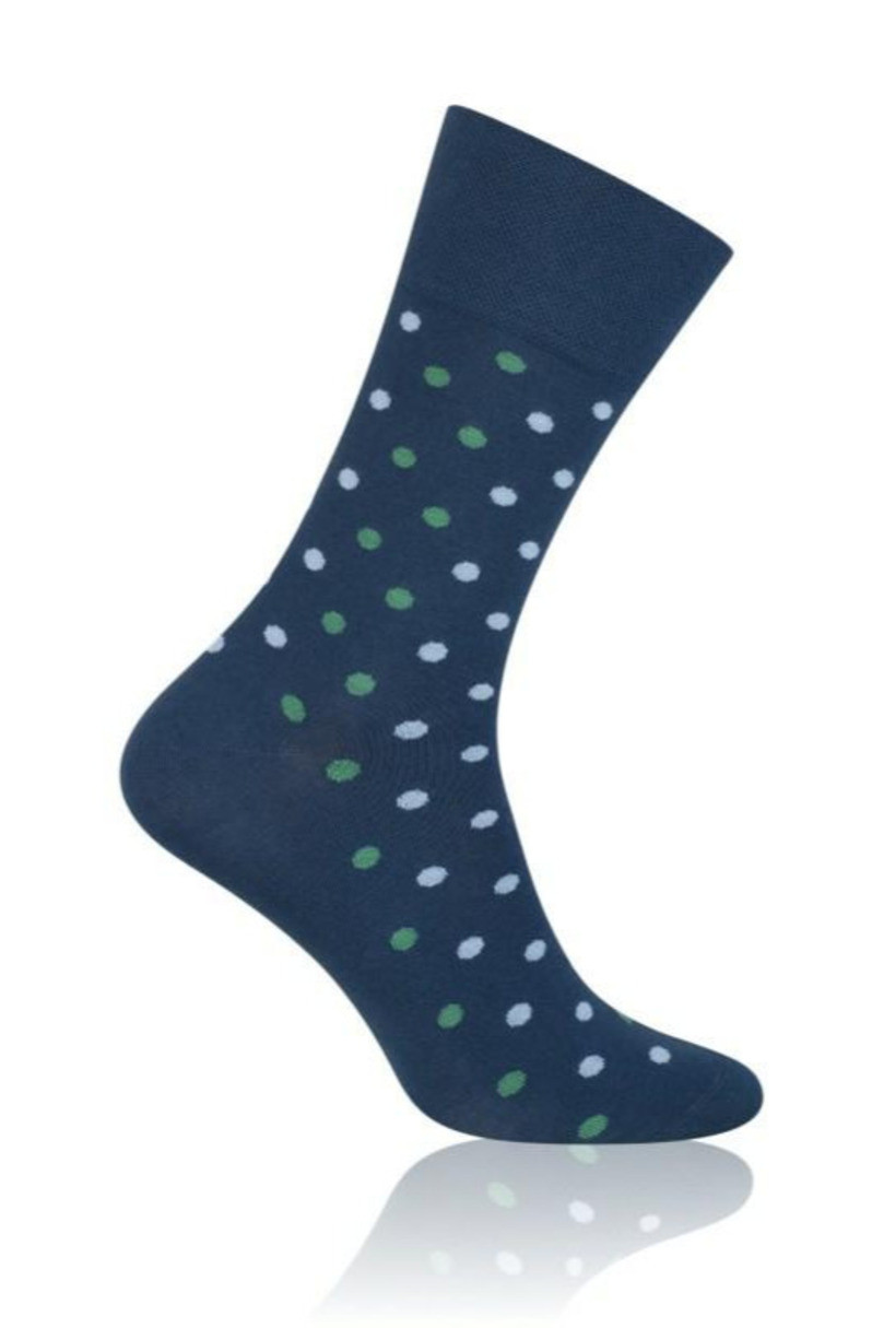 Ponožky k obleku - se vzorem 056 džínovina 39-41
