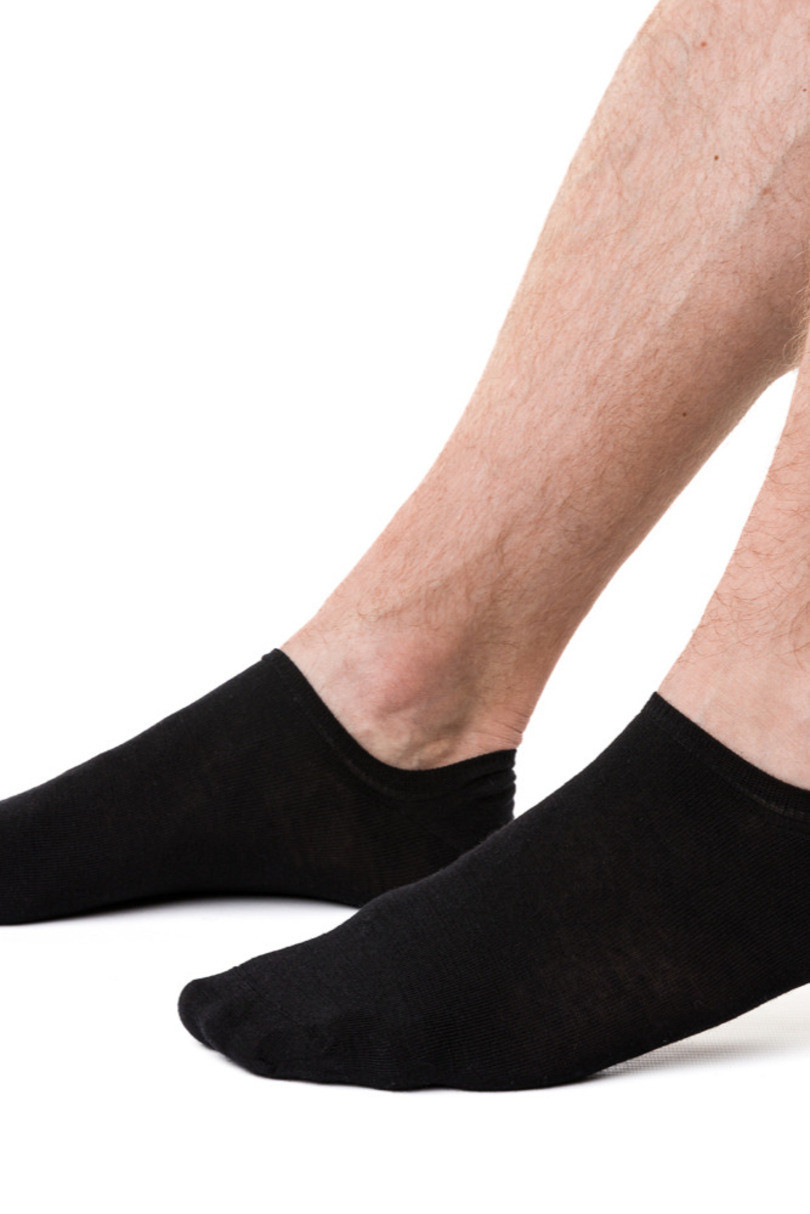 Pánské ponožky MERINO WOOL 130 černá 41-43