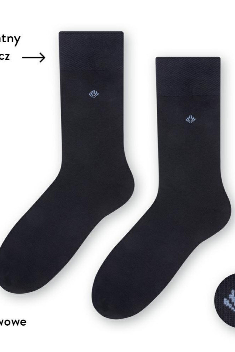 Pánské ponožky s jemným lemem 056 tmavě modrá 42-44