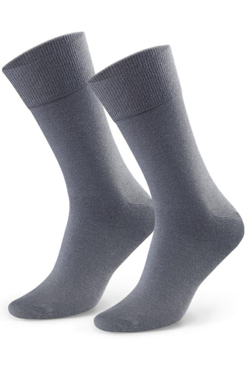 Hladké ponožky k obleku 056 šedá 42-44