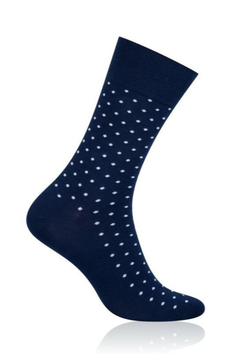 Ponožky k obleku - se vzorem 056 tmavě modrá 42-44