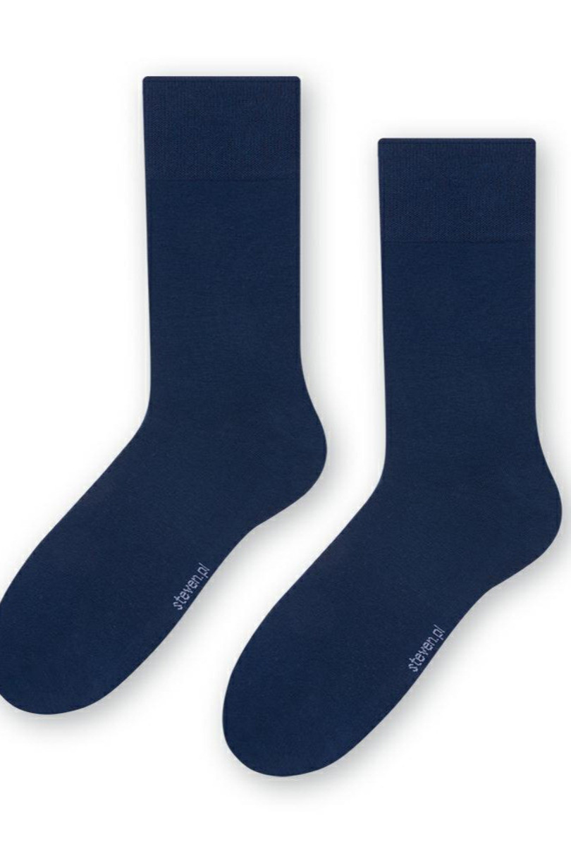 Hladké ponožky k obleku 056 tmavě modrá 45-47
