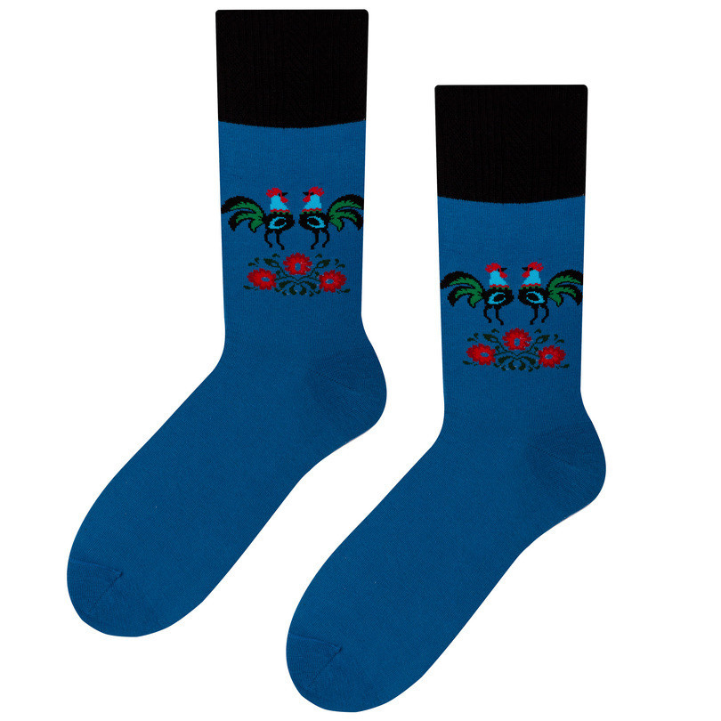 Pánské ponožky folk 056 Modrá 45-47