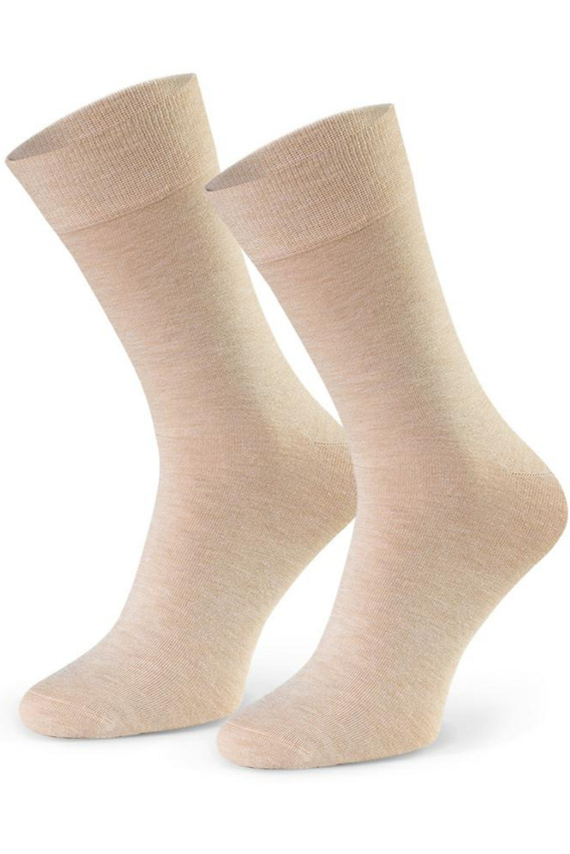 Pánské ponožky s kašmírem 083 béžová melanž 41-43