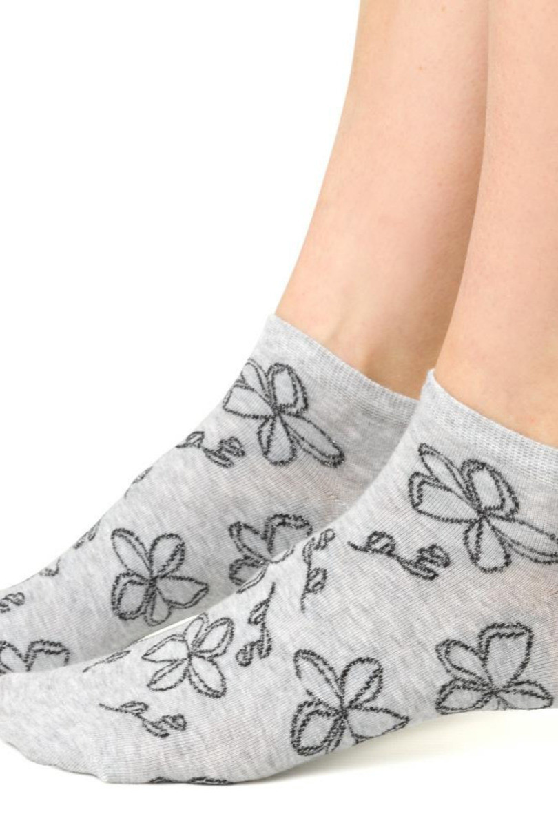 Dámské ponožky Summer Socks 114 MELANŽOVÁ SVĚTLE ŠEDÁ 35-37