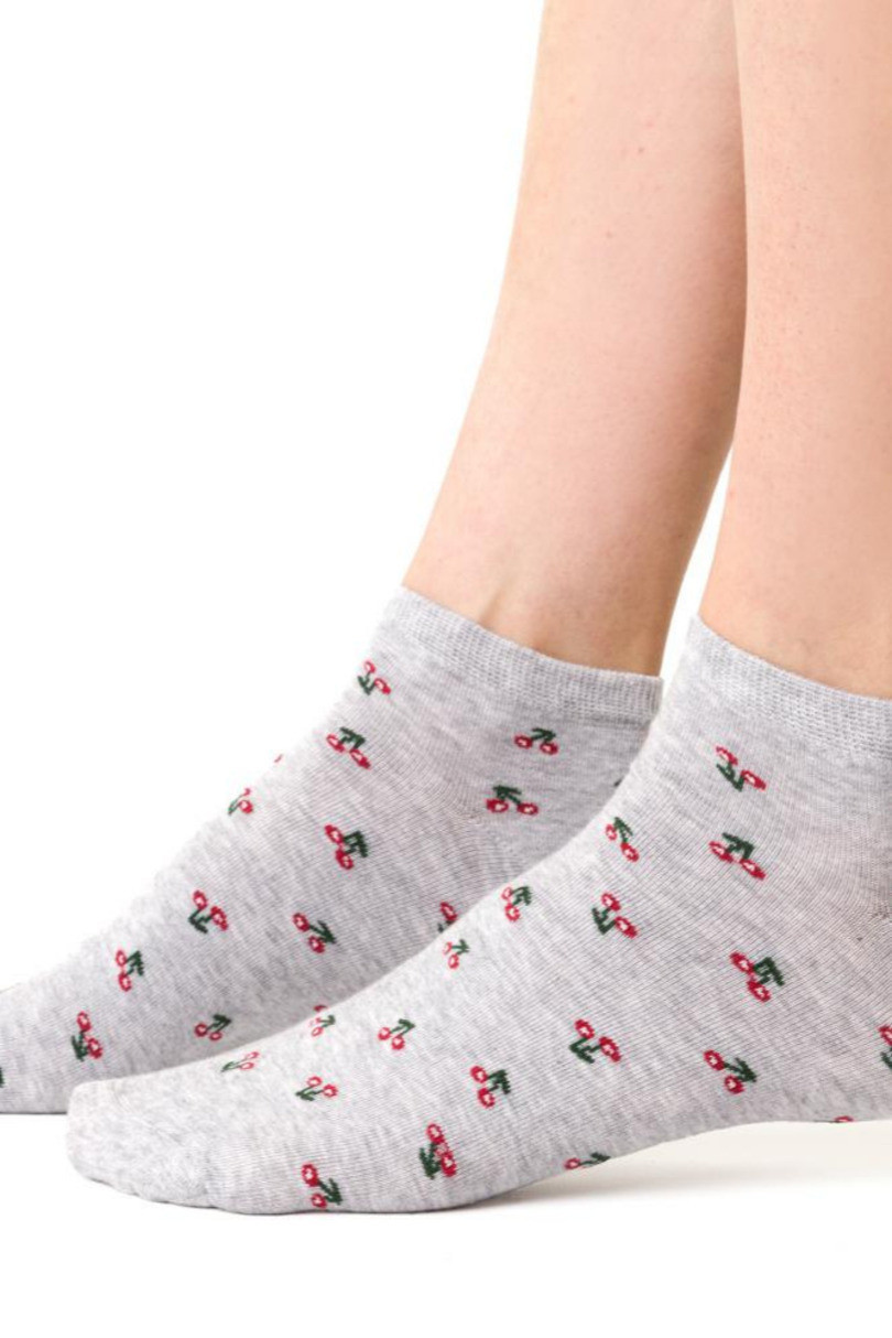 Dámské ponožky Summer Socks 114 MELANŽOVÁ SVĚTLE ŠEDÁ 35-37