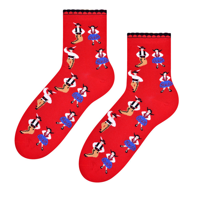 Dámské ponožky 118 Červená 35-37