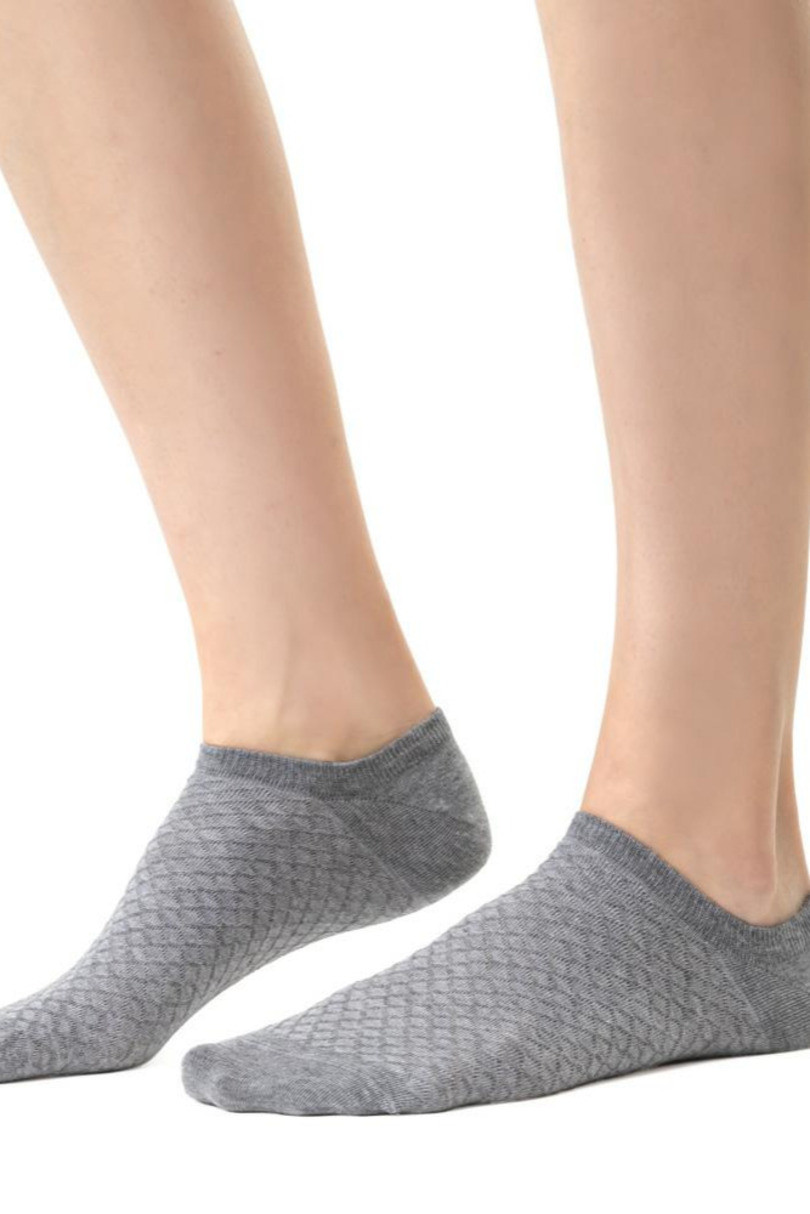 Dámské ponožky COMET 3D 066 MELANŽOVĚ ŠEDÁ 35-37