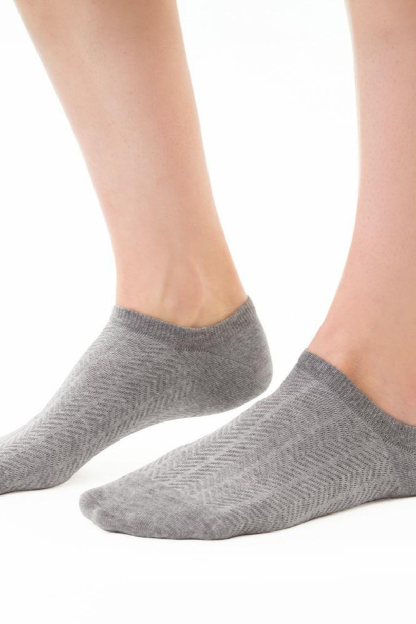 Dámské ponožky COMET 3D 066 MELANŽOVĚ ŠEDÁ 35-37