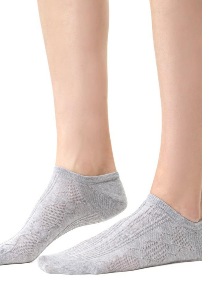 Dámské ponožky COMET 3D 066 MELANŽOVĚ ŠEDÁ 38-40