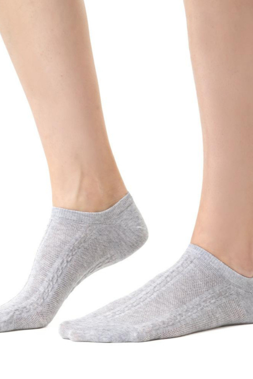 Dámské ponožky COMET 3D 066 MELANŽOVĚ ŠEDÁ 38-40