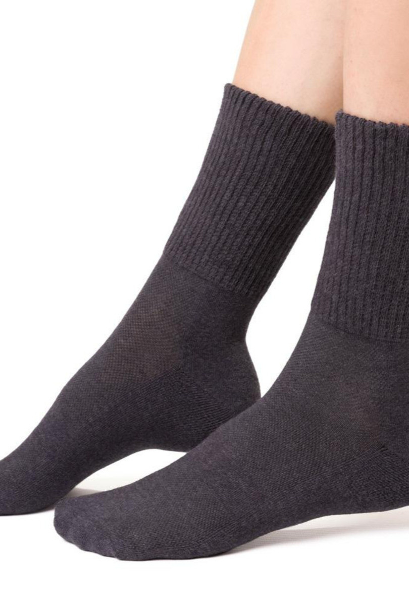 Dámské ponožky Fitness 127 MELANŽOVĚ ŠEDÁ 35-37