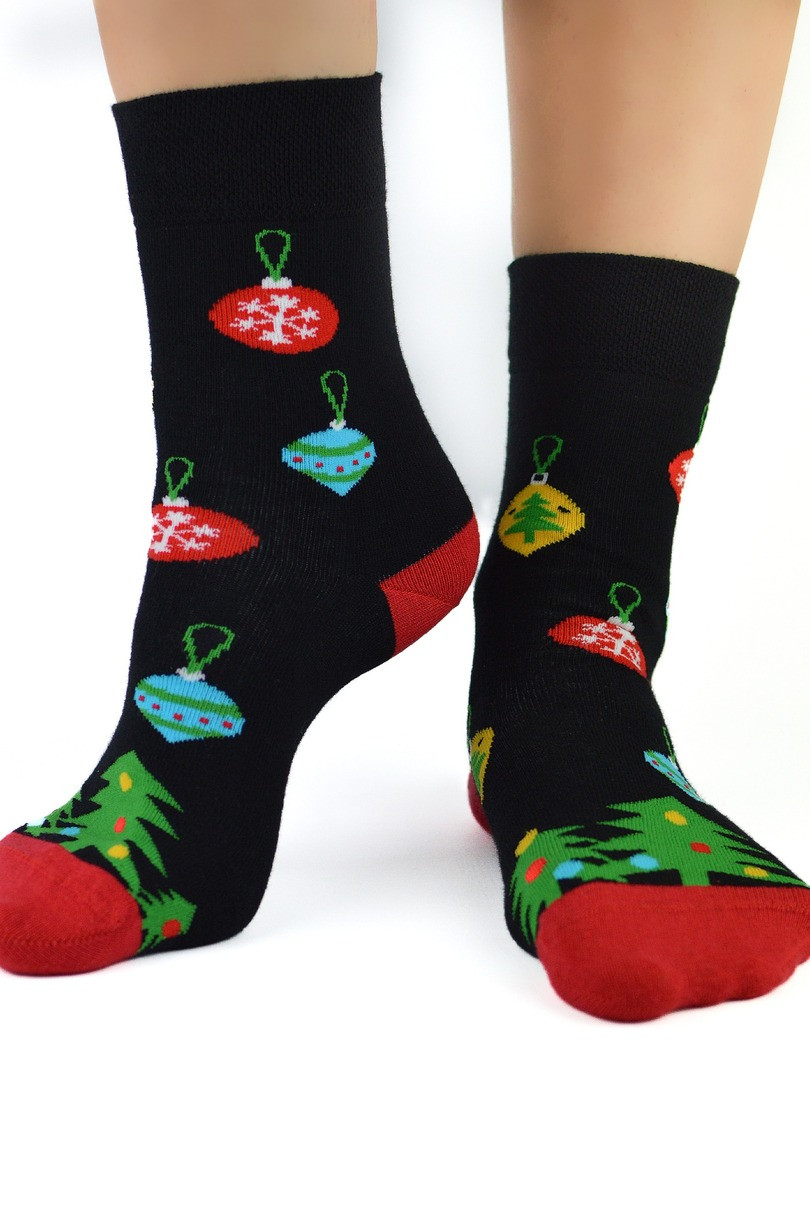 Bavlněné ponožky XMAS SB060 černá 35-38