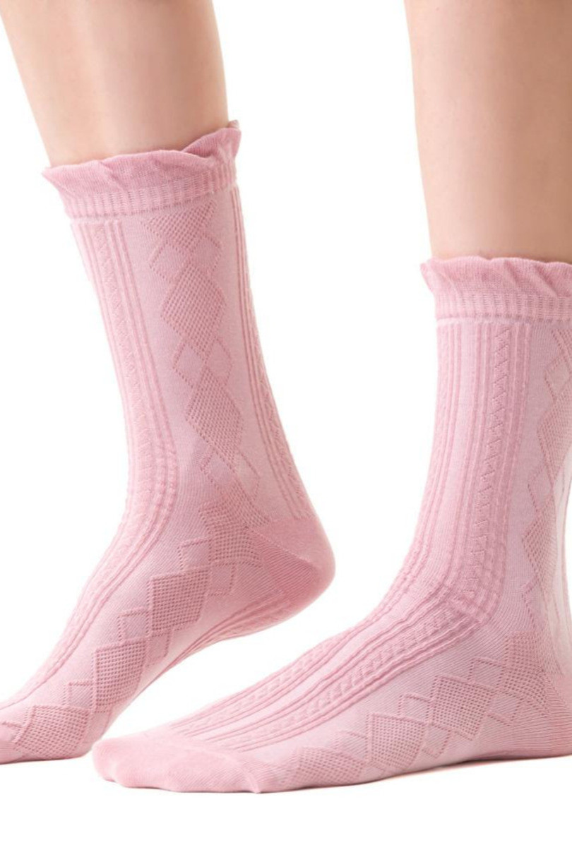 Dámské ponožky Kolekce COMET 3D 066 Růžová 35-37