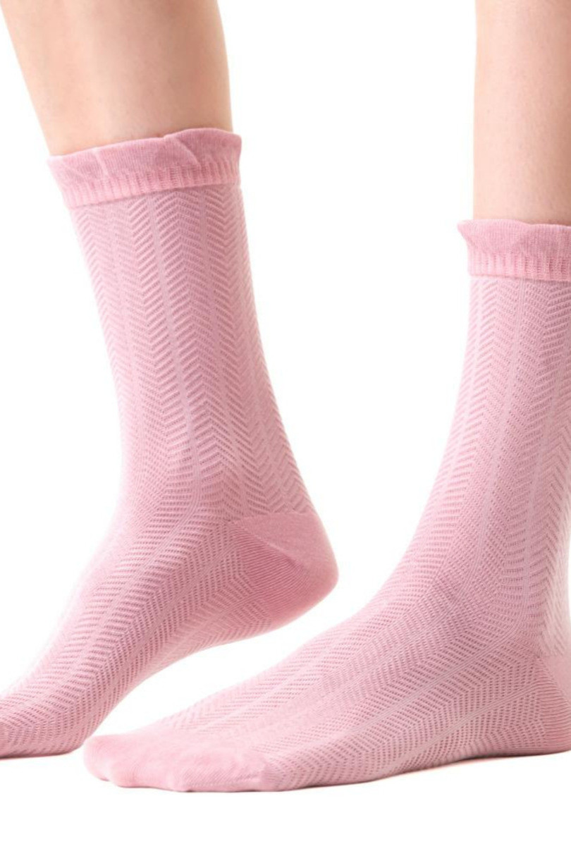 Dámské ponožky Kolekce COMET 3D 066 Růžová 35-37