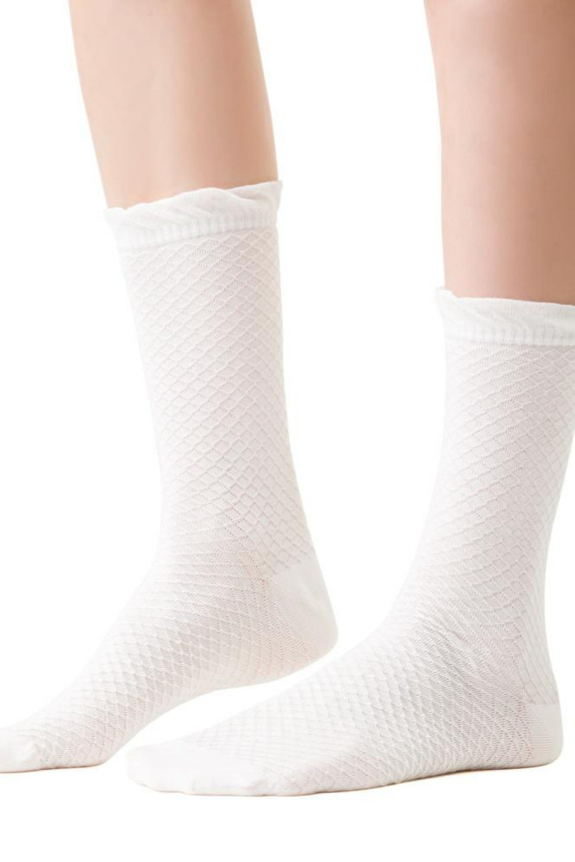 Dámské ponožky Kolekce COMET 3D 066 bílá 38-40