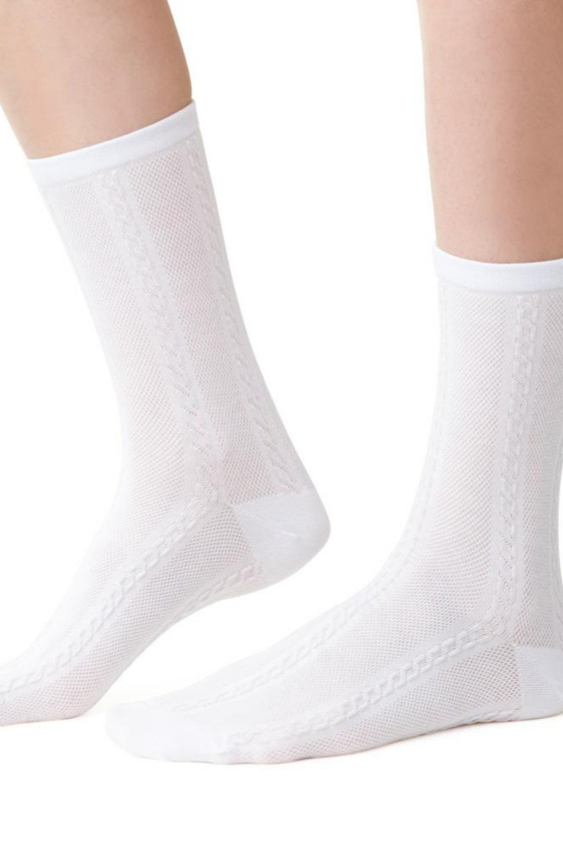 Dámské ponožky Kolekce COMET 3D 066 bílá 38-40