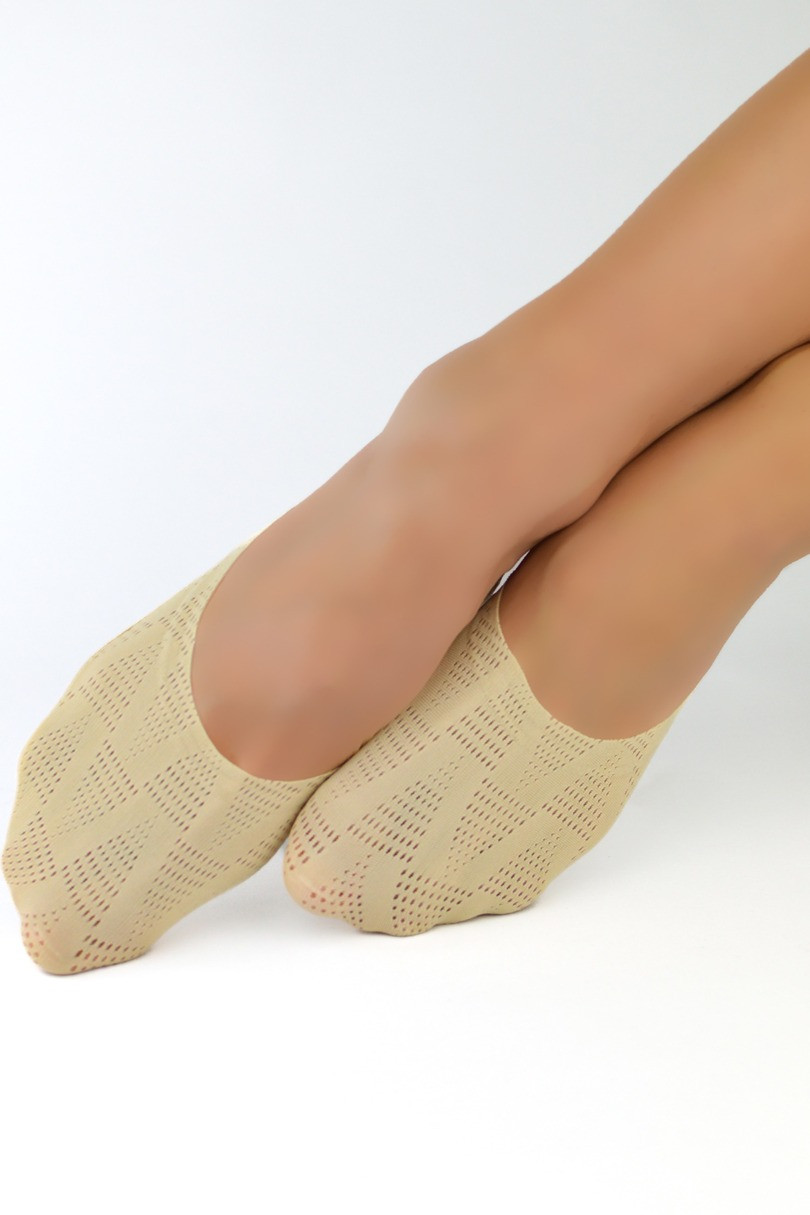 Dámské ponožky ťapky - laserové SN027 Béžová 36-41
