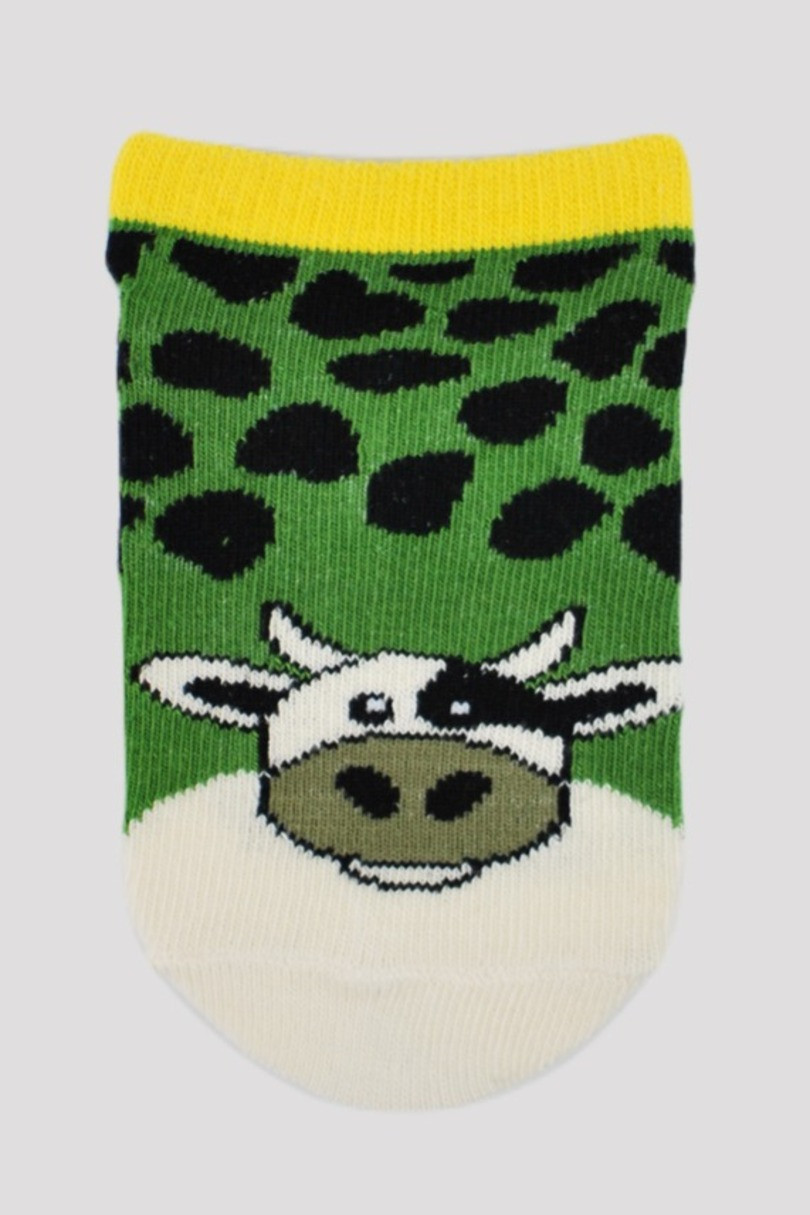Chlapecké vzorované ponožky ST004 zelená 19-22