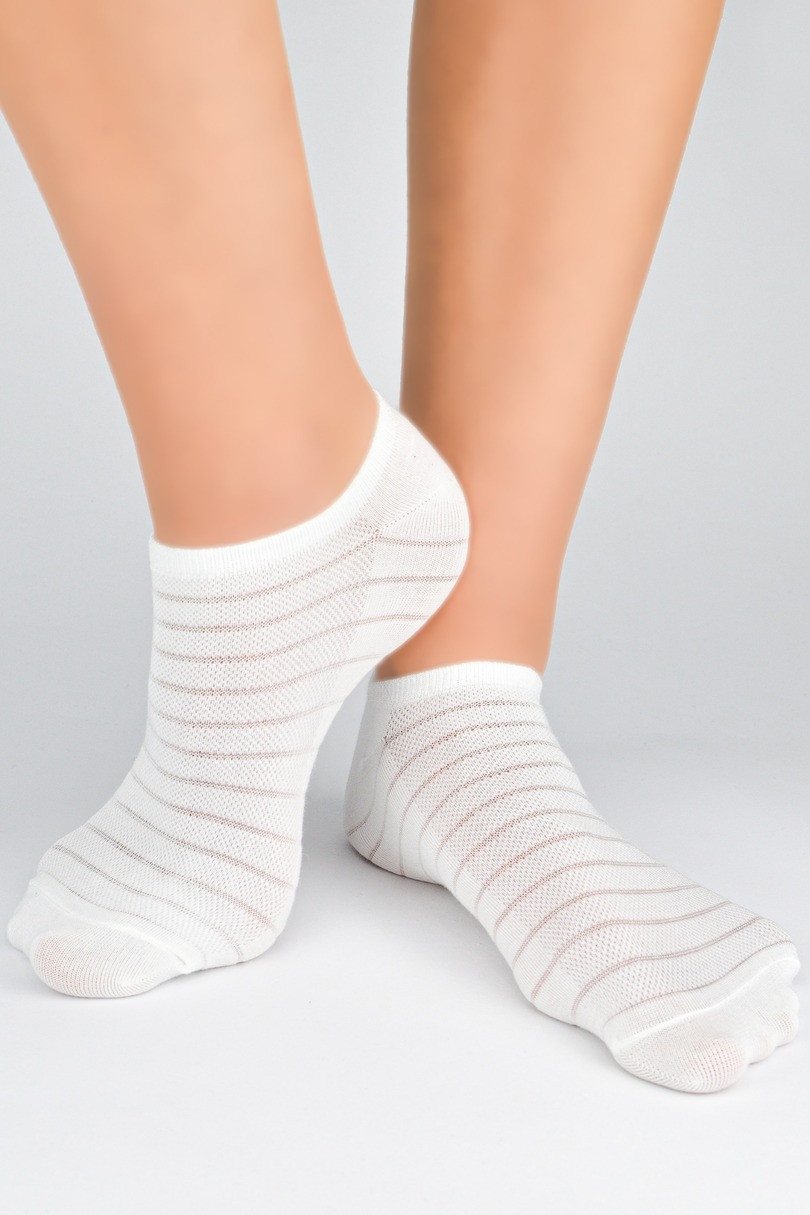 Dámské ponožky z modalu ST045 ecru 35-38