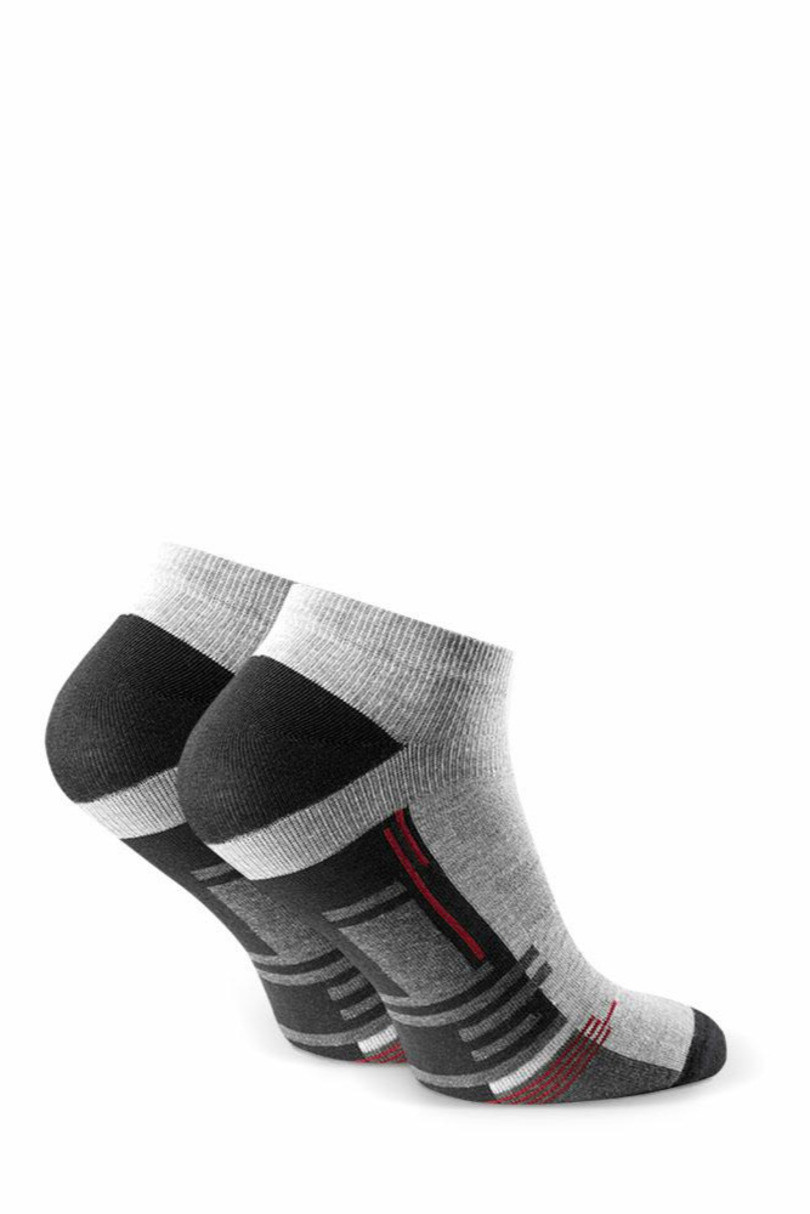 Pánské sportovní ponožky 101 MELANŽOVÁ SVĚTLE ŠEDÁ 41-43