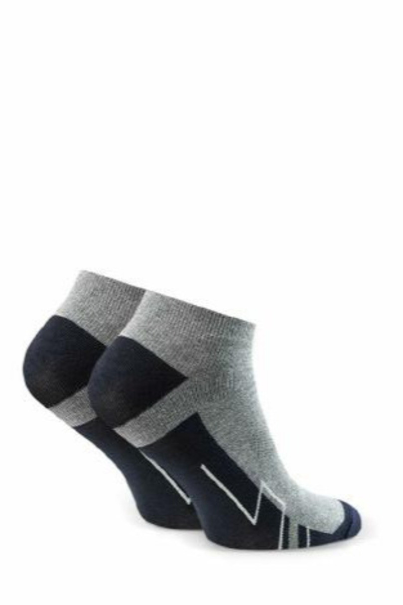 Pánské sportovní ponožky 101 melanžově šedá 41-43
