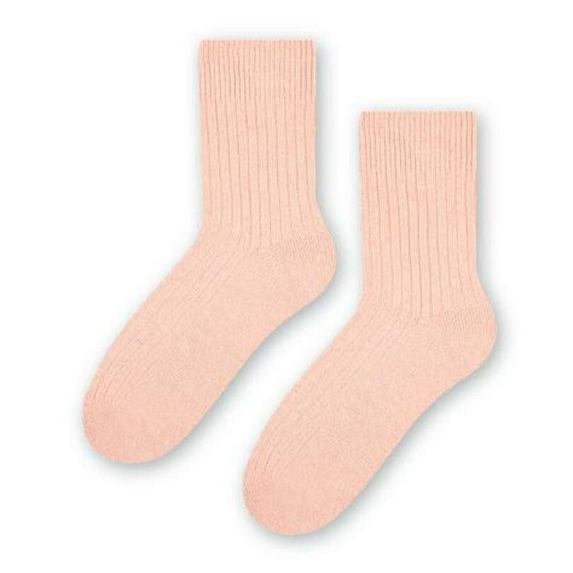 Dámské vlněné ponožky 093 světle růžová 35-37
