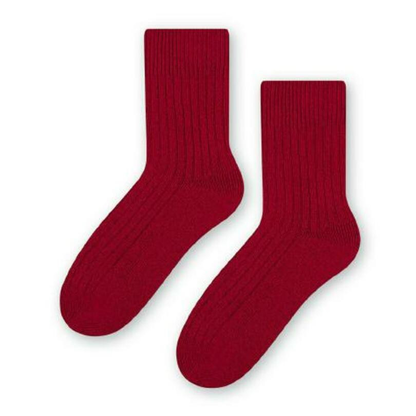 Dámské vlněné ponožky 093 kaštanové 35-37