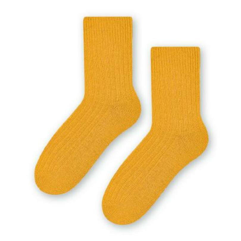 Dámské vlněné ponožky 093 Žlutá 35-37