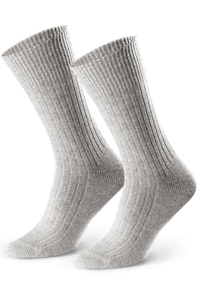 Pánské vlněné ponožky 093 MELANŽOVĚ ŠEDÁ 41-43